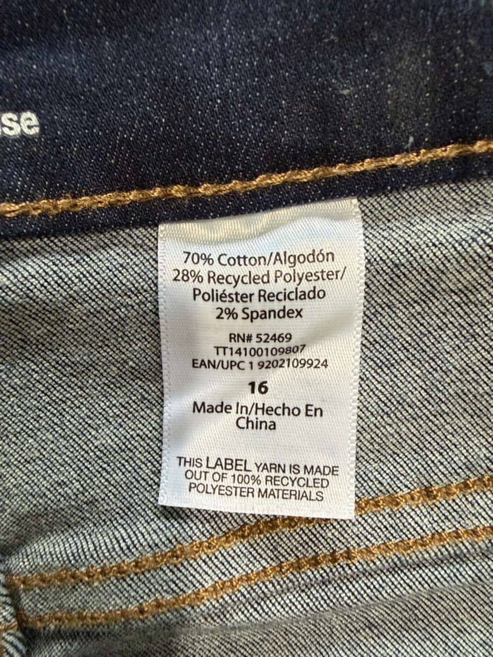 Time & Tru Dark Blue Rolled-Hem Denim Bermuda Shorts - Picture 4 of 7